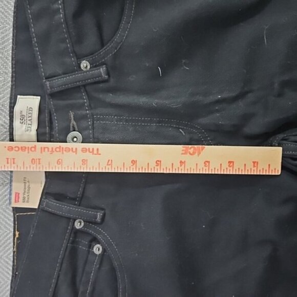Levi's Jeans 550 Women's 10 Husky Relaxed Fit 28x26 Black Magic NWT - Picture 10 of 16